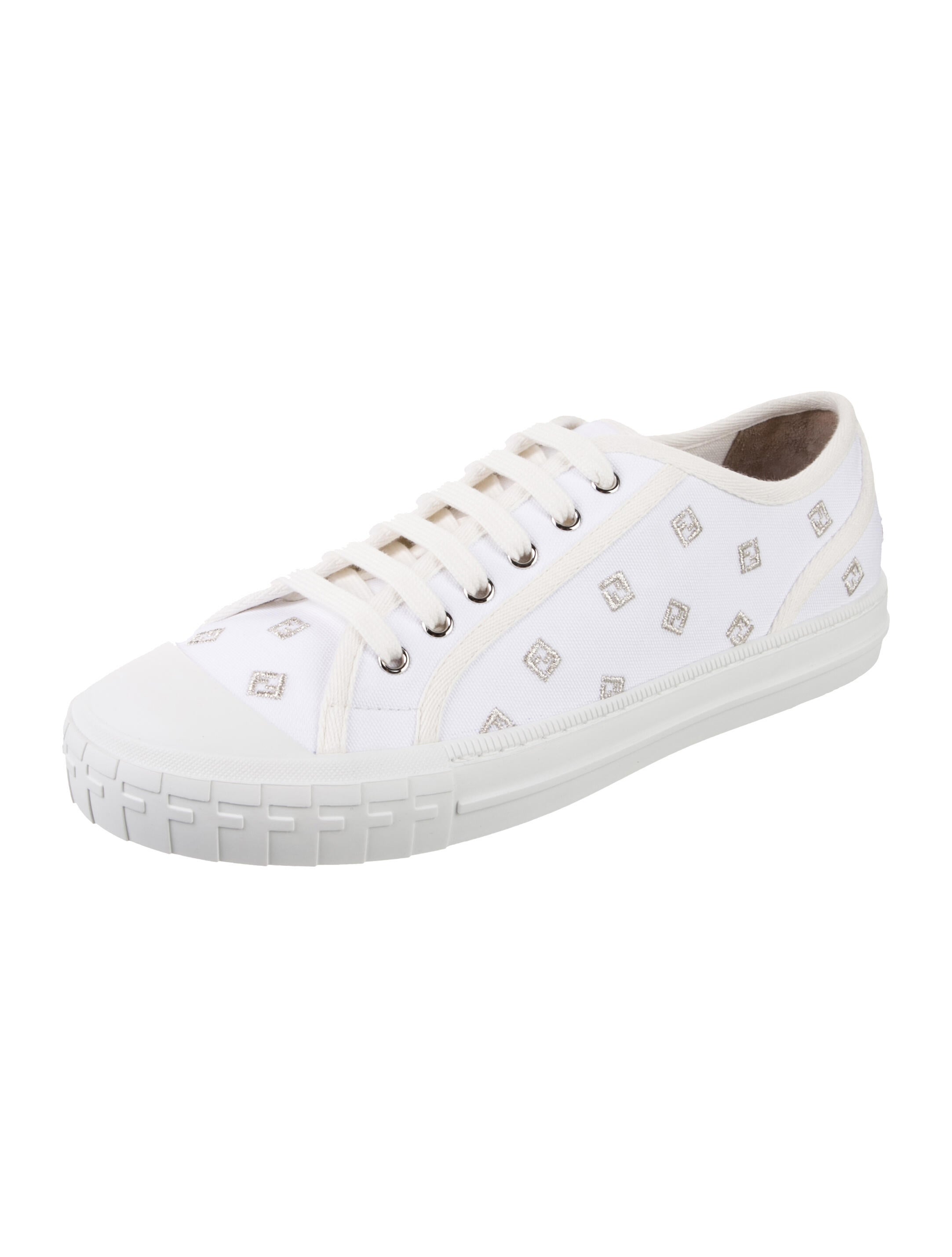 Fendi Zucca FF Logo Canvas Sneakers