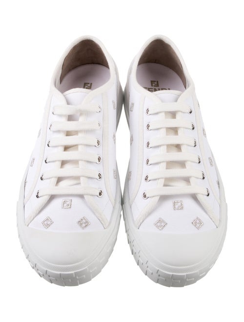 Fendi Zucca FF Logo Canvas Sneakers