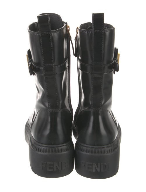 Fendi Patent Leather Combat Boots