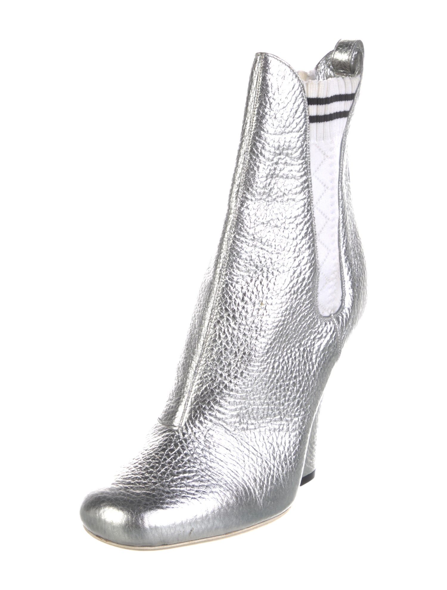 Fendi Leather Chelsea Boots