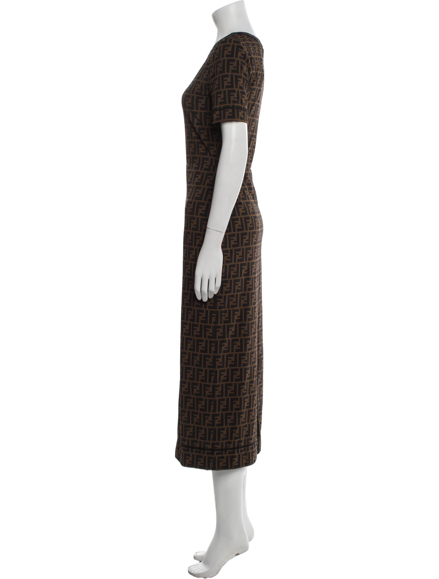 Fendi Nylon Midi Length Dress