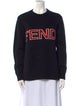 Fendi Virgin Wool Graphic Print Sweater