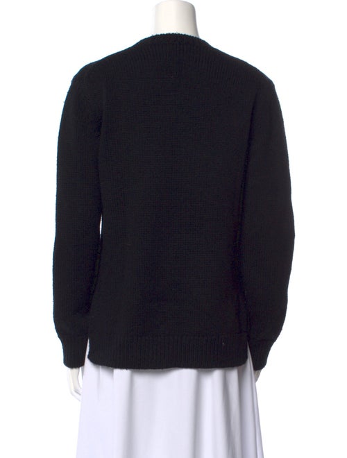 Fendi Virgin Wool Graphic Print Sweater