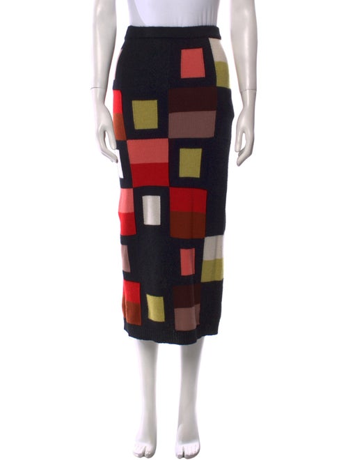 Fendi Cashmere Midi Length Skirt