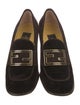 Fendi Zucca FF Logo Velvet Pumps