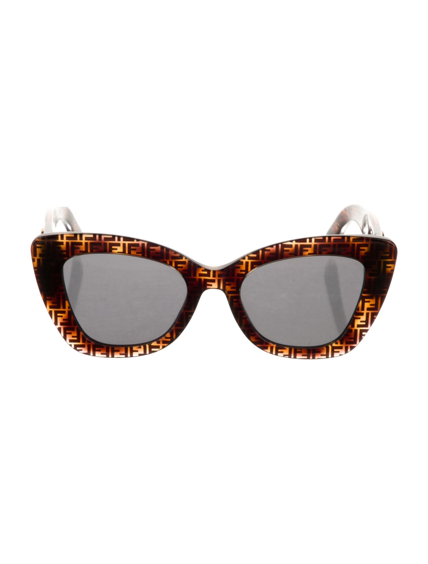 Fendi Zucchino FF Logo Cat-Eye Sunglasses w/ Tags