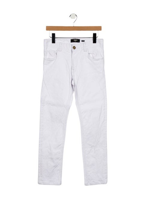 Fendi Mid-Rise Straight Leg Jeans