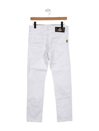 Fendi Mid-Rise Straight Leg Jeans