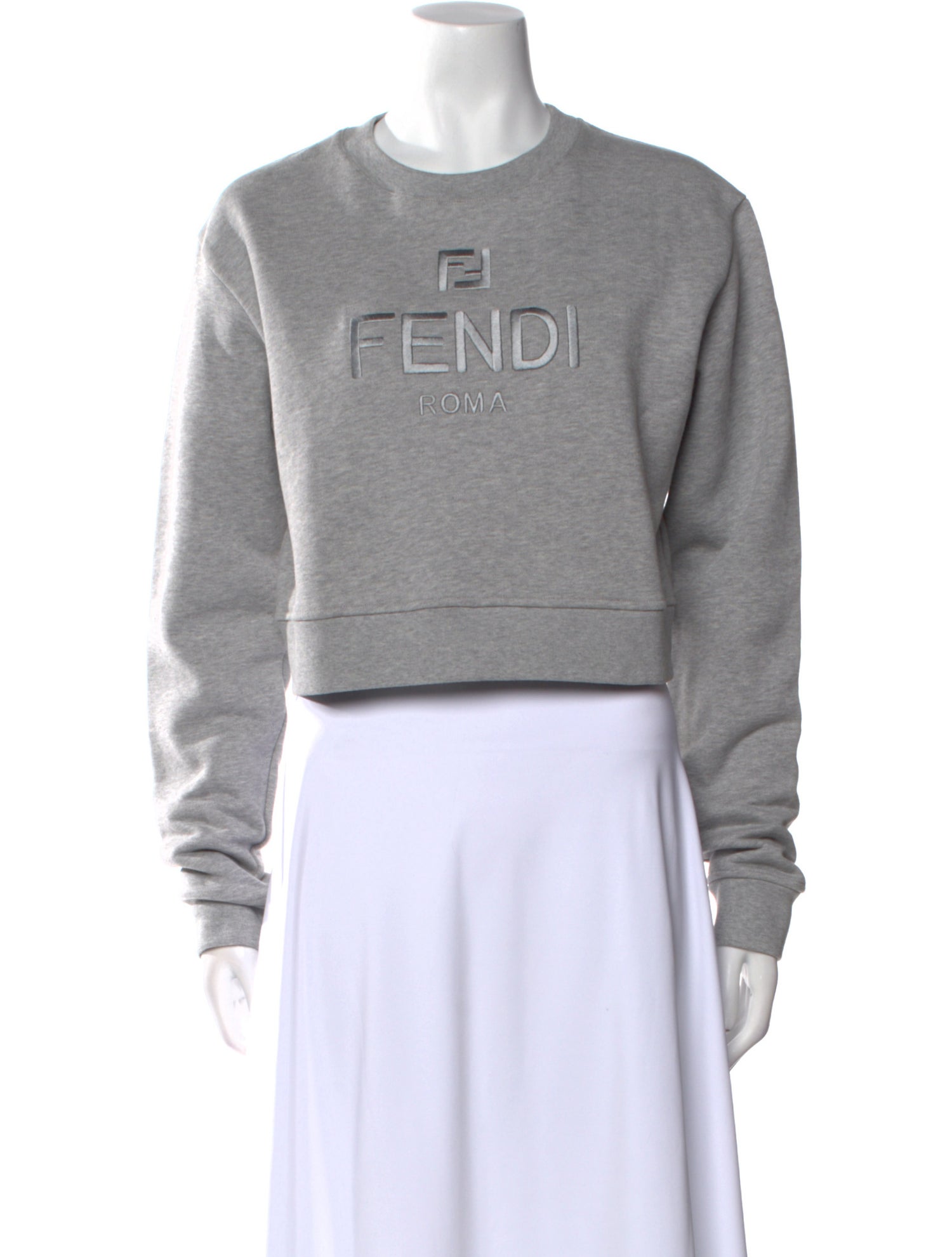 Fendi Graphic Print Crew Neck Sweater