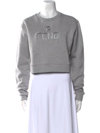 Fendi Graphic Print Crew Neck Sweater
