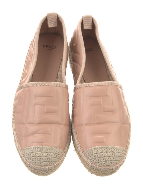 Fendi Zucca FF Logo Leather Espadrilles