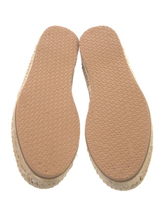 Fendi Zucca FF Logo Leather Espadrilles