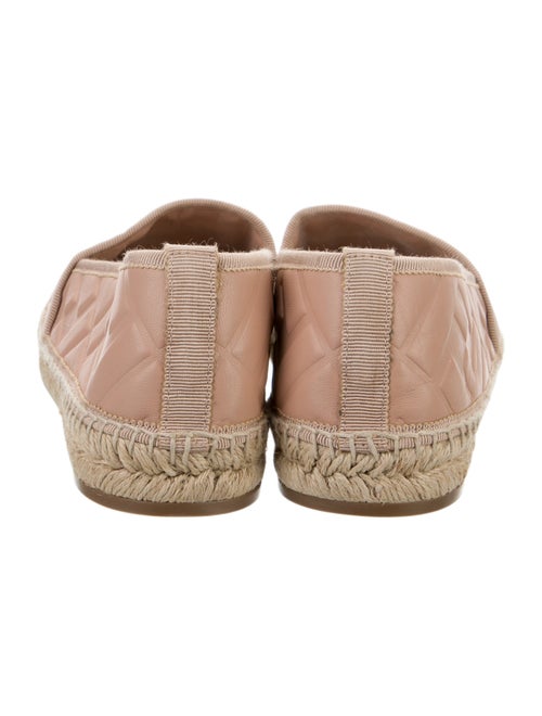 Fendi Zucca FF Logo Leather Espadrilles