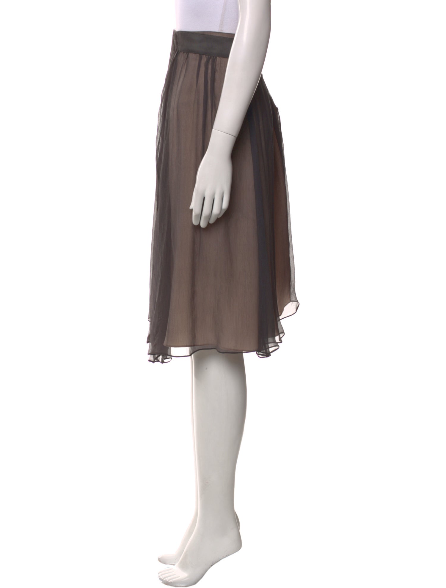 Fendi Silk Midi Length Skirt w/ Tags