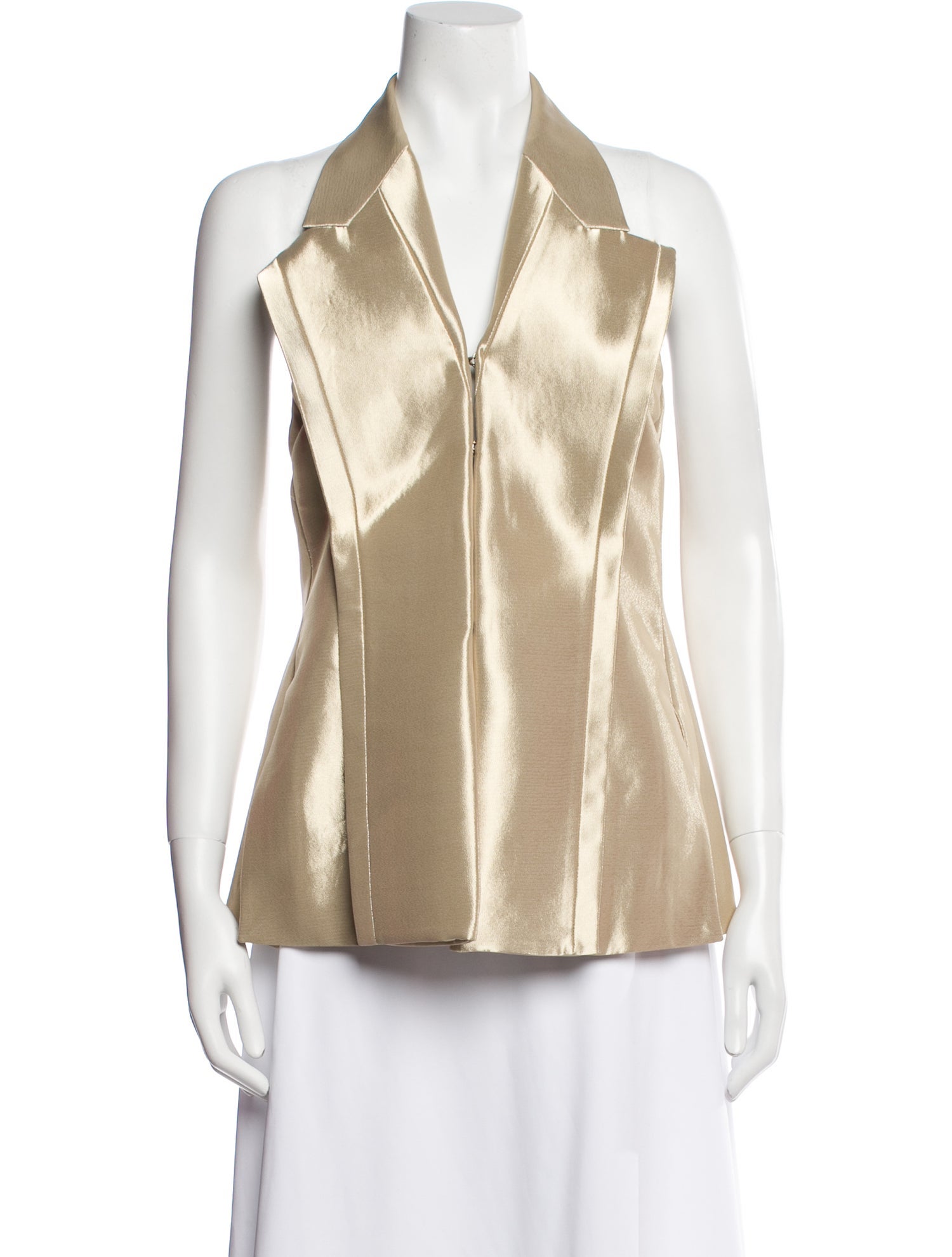 Fendi Silk V-Neck Polo