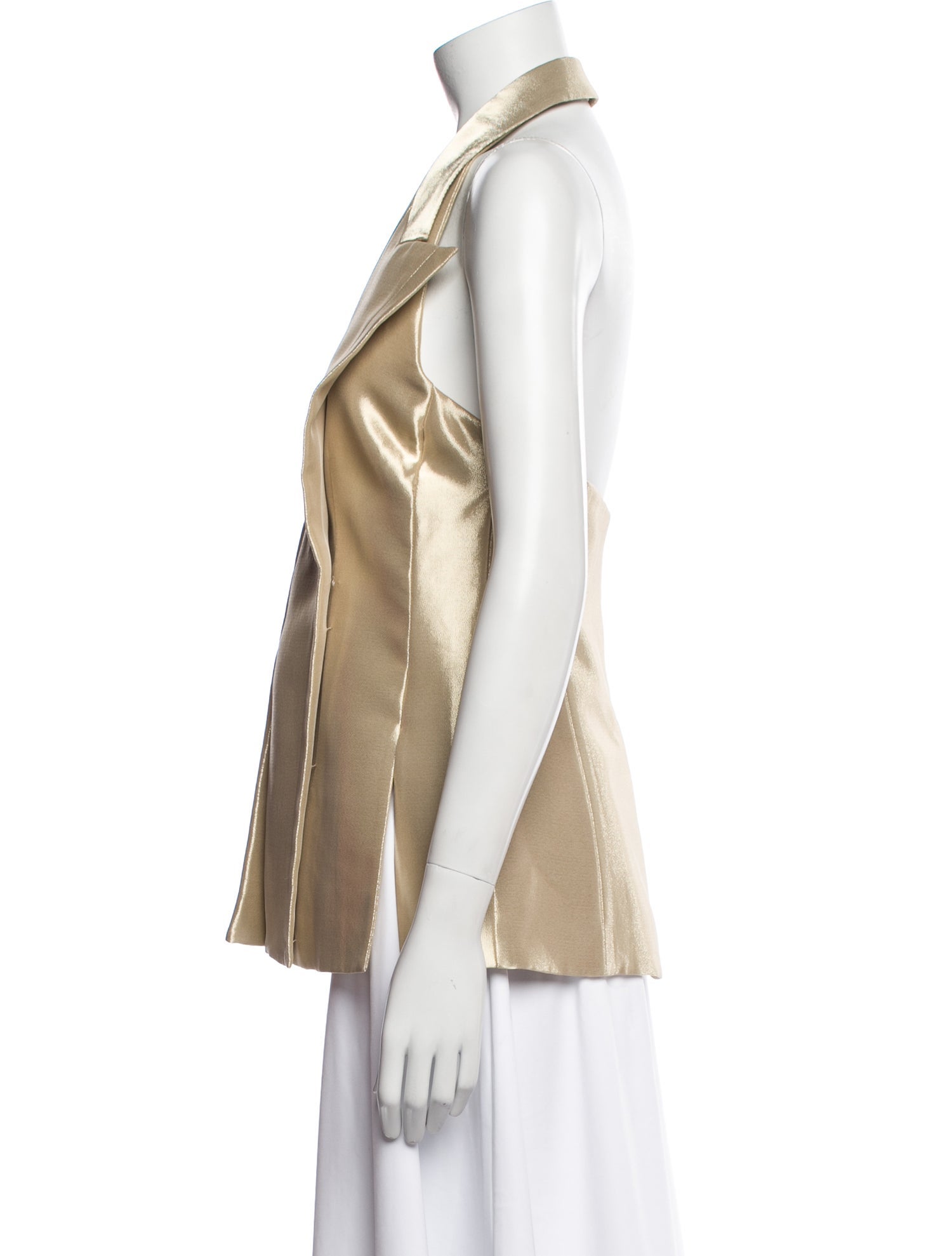 Fendi Silk V-Neck Polo