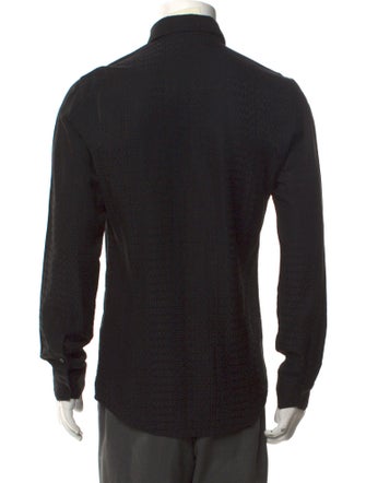 Fendi Zucca FF Logo Long Sleeve Shirt