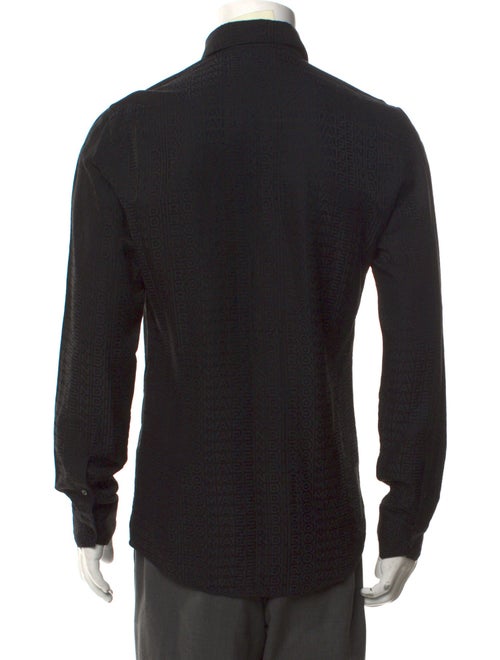 Fendi Zucca FF Logo Long Sleeve Shirt