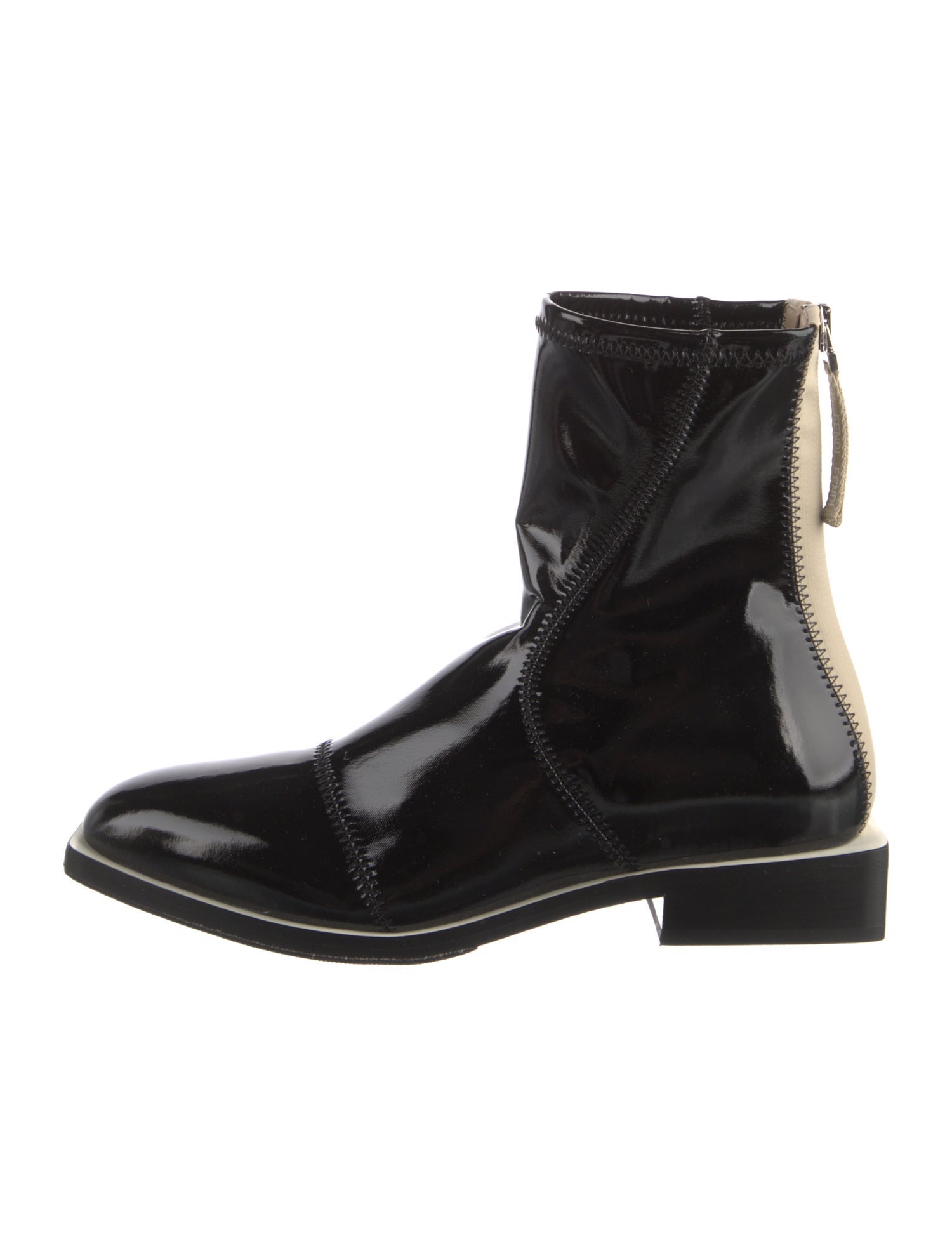 Fendi Patent Leather Chelsea Boots