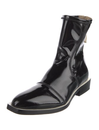 Fendi Patent Leather Chelsea Boots