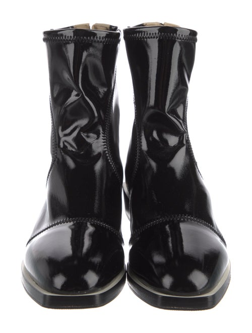 Fendi Patent Leather Chelsea Boots
