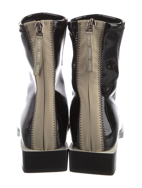 Fendi Patent Leather Chelsea Boots