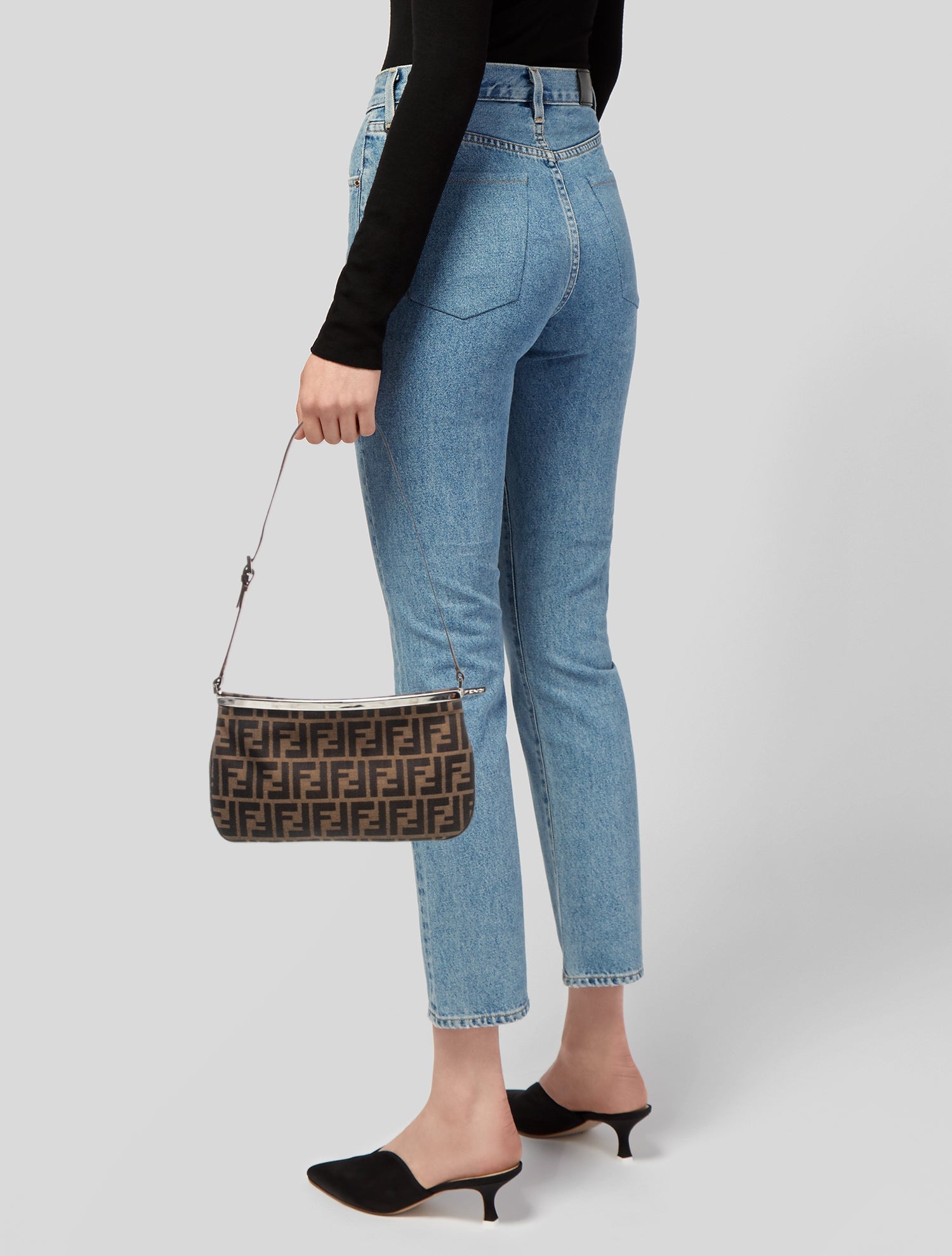 Fendi Zucca FF Shoulder Bag