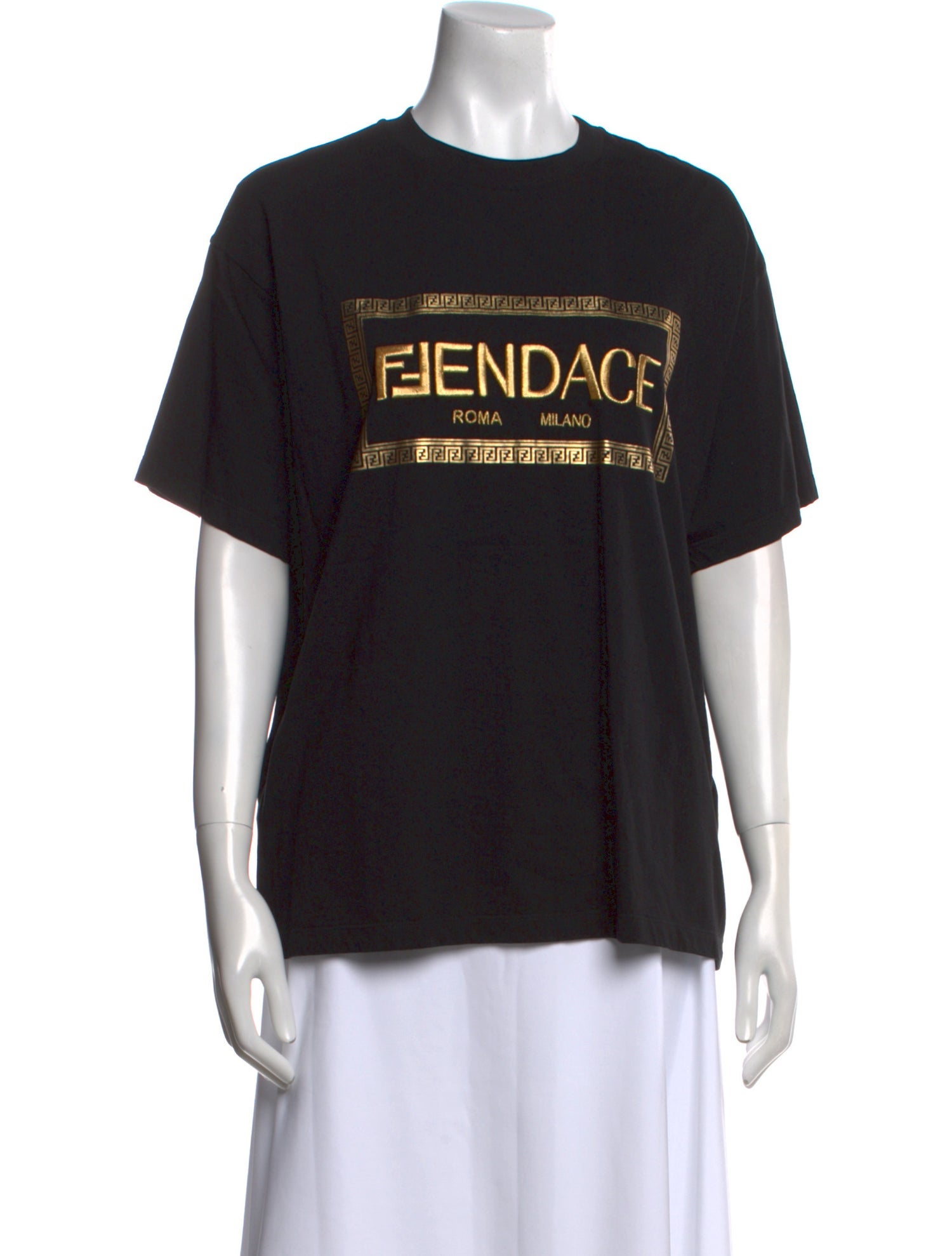Fendi Graphic Print Crew Neck T-Shirt