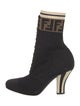 Fendi Zucca FF Logo Printed Sock Boots