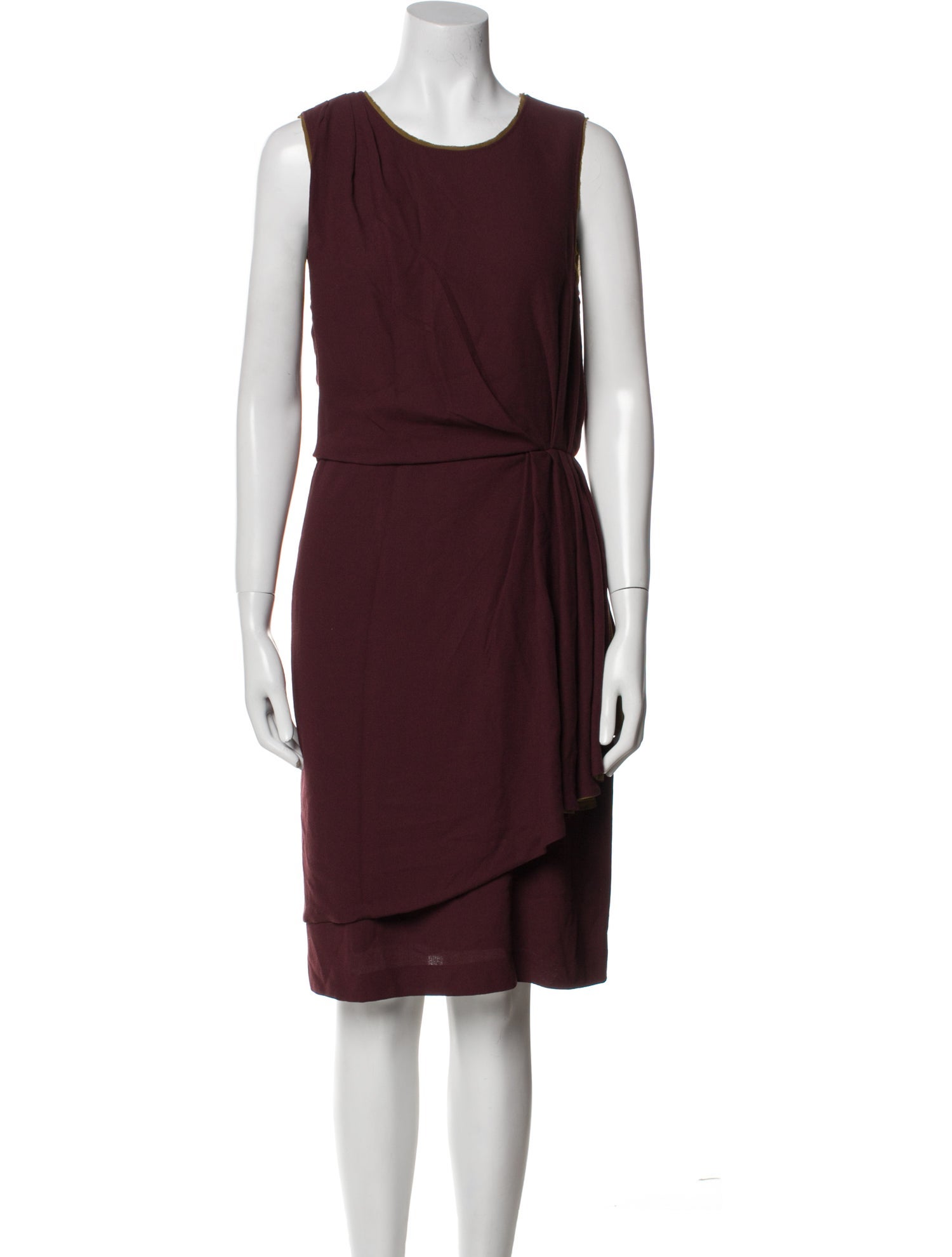 Fendi Scoop Neck Knee-Length Dress