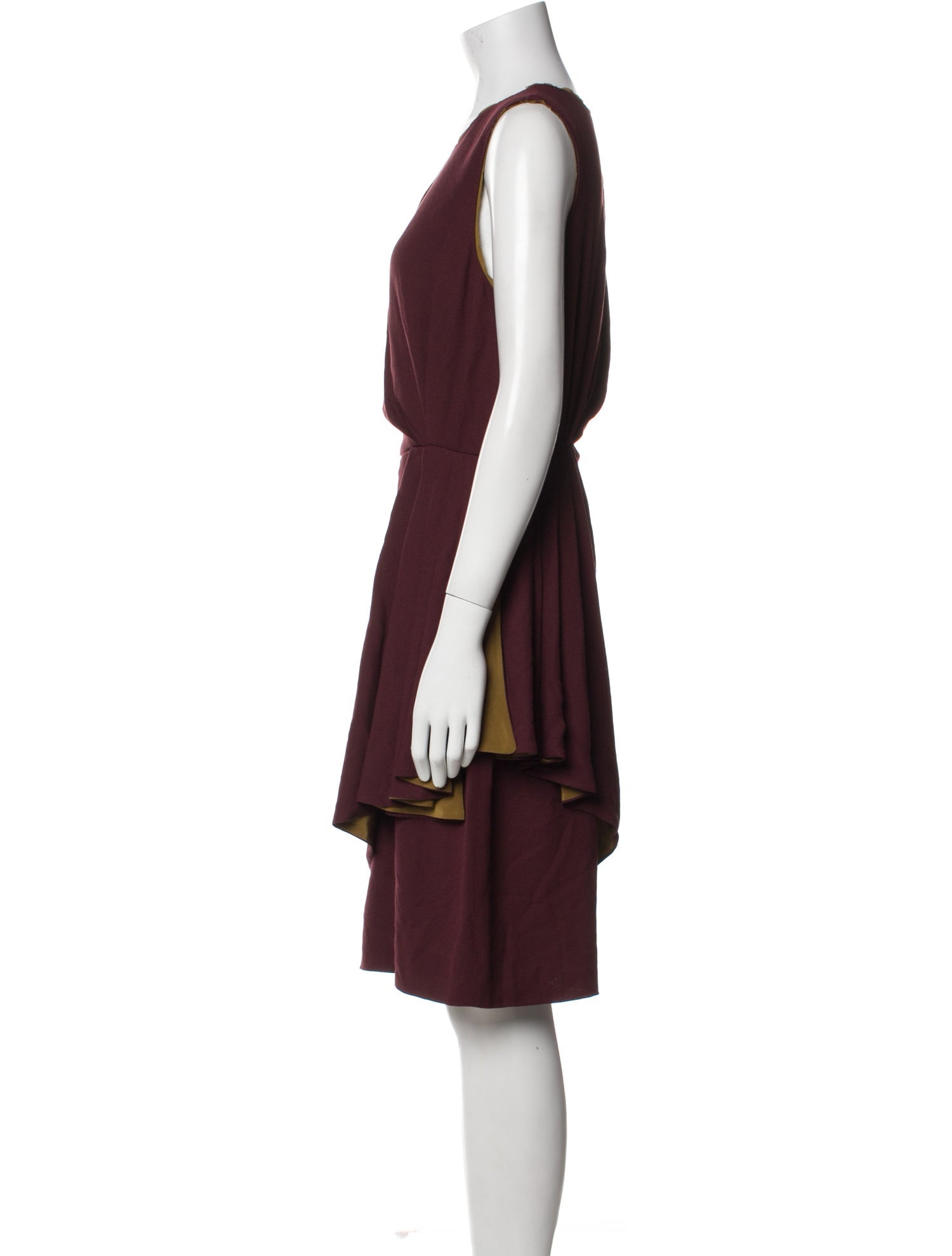 Fendi Scoop Neck Knee-Length Dress