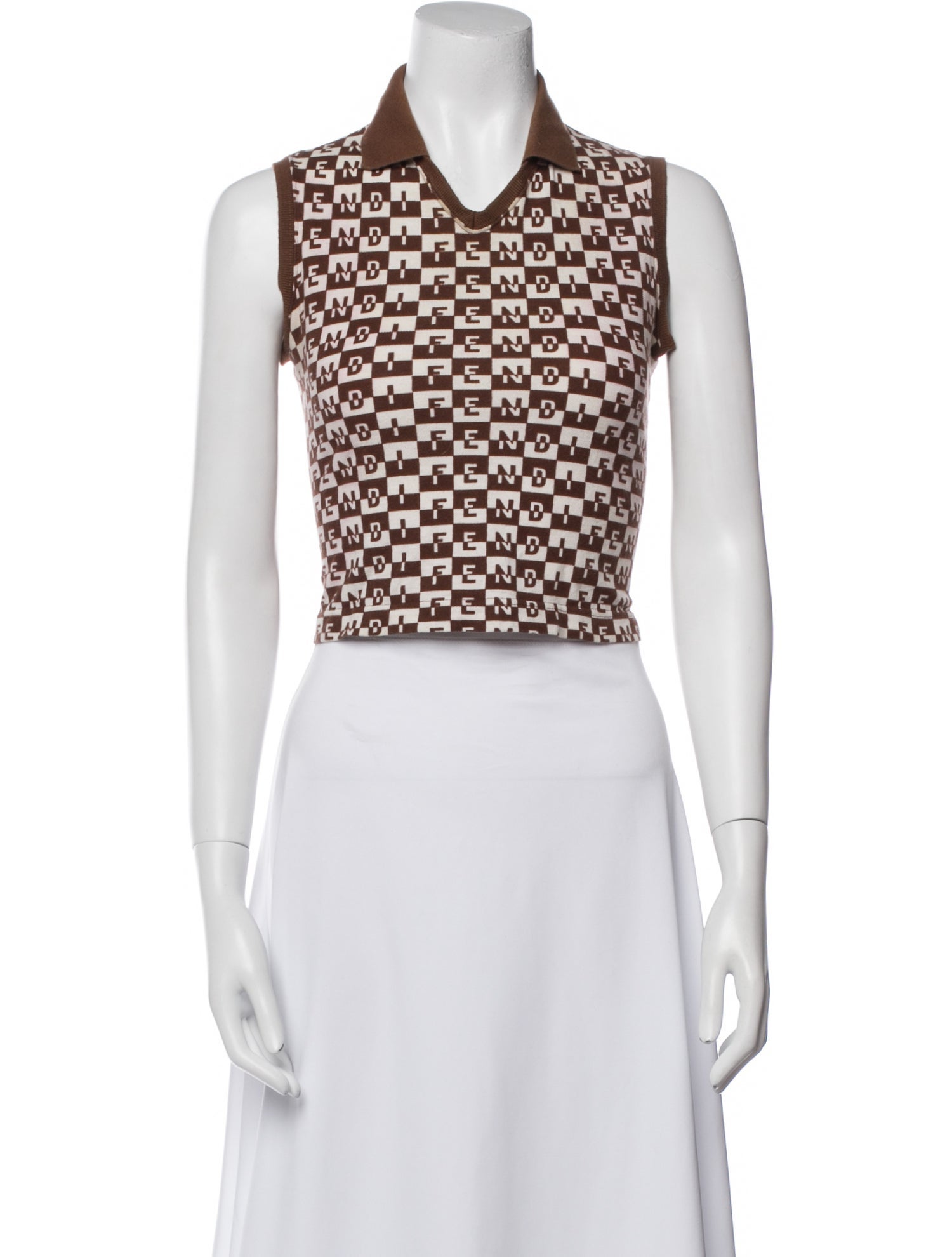 Fendi Vintage 1980's Crop Top