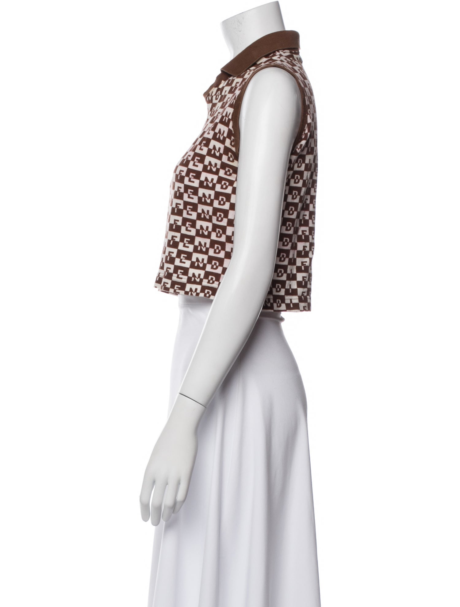 Fendi Vintage 1980's Crop Top