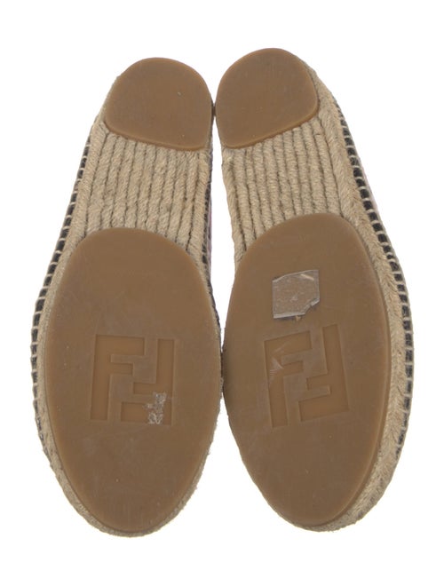 Fendi Monsters Motif Grosgrain Trim Espadrille Sneakers