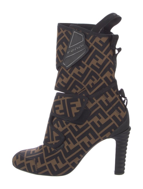 Fendi Zucca FF Logo Neoprene Boots