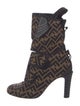 Fendi Zucca FF Logo Neoprene Boots