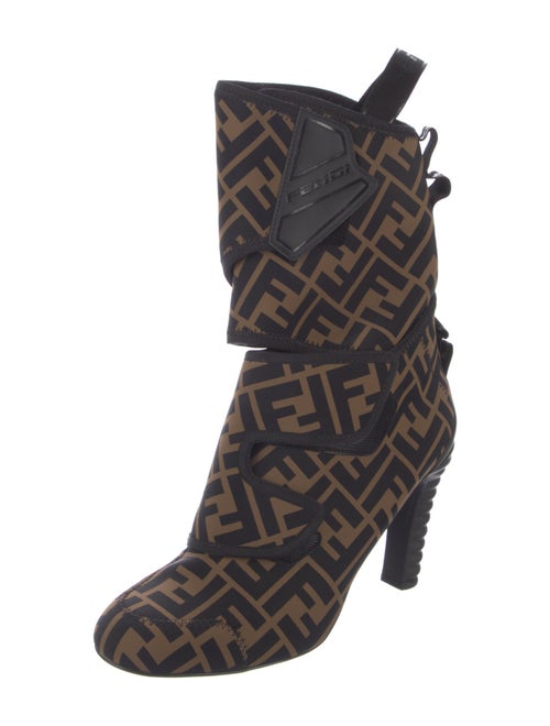 Fendi Zucca FF Logo Neoprene Boots