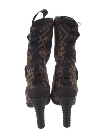 Fendi Zucca FF Logo Neoprene Boots