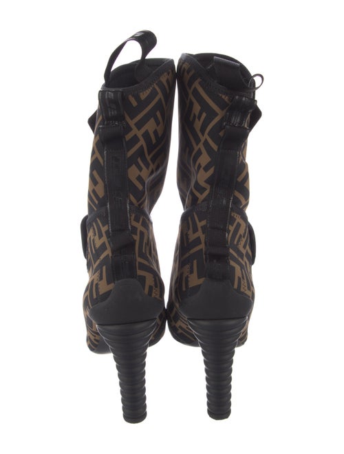 Fendi Zucca FF Logo Neoprene Boots