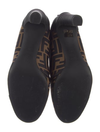Fendi Zucca FF Logo Neoprene Boots