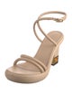 Fendi Zucca FF Logo Leather Sandals