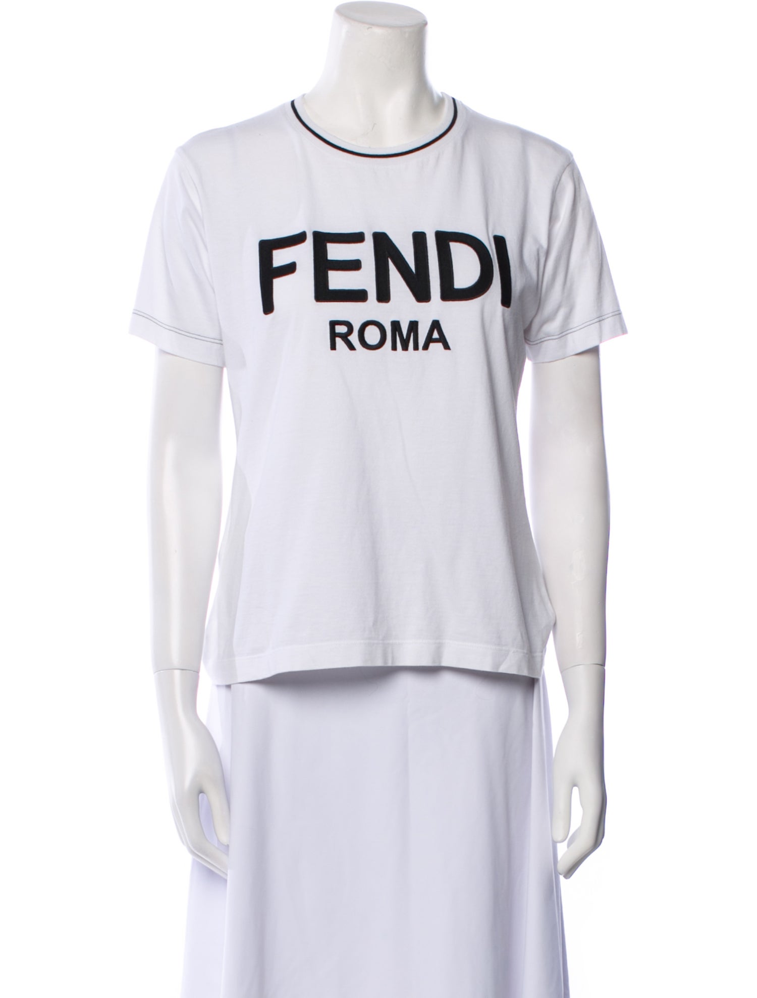 Fendi Graphic Print Crew Neck T-Shirt