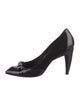 Fendi Zucchino FF Logo Patent Leather Pumps