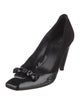 Fendi Zucchino FF Logo Patent Leather Pumps