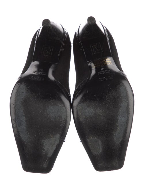 Fendi Zucchino FF Logo Patent Leather Pumps