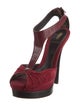 Fendi Suede T-Strap Pumps