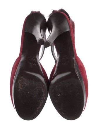 Fendi Suede T-Strap Pumps