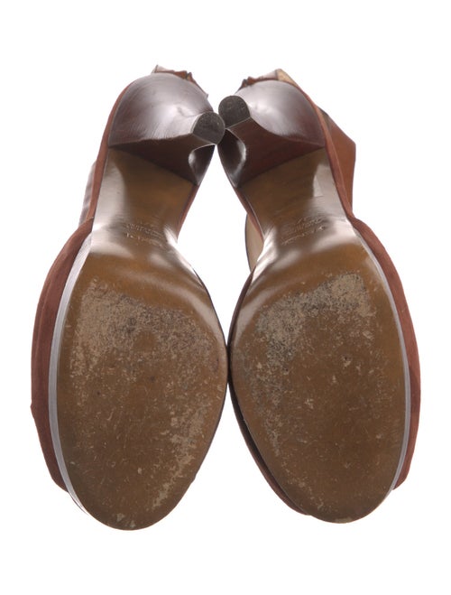 Fendi Suede T-Strap Pumps