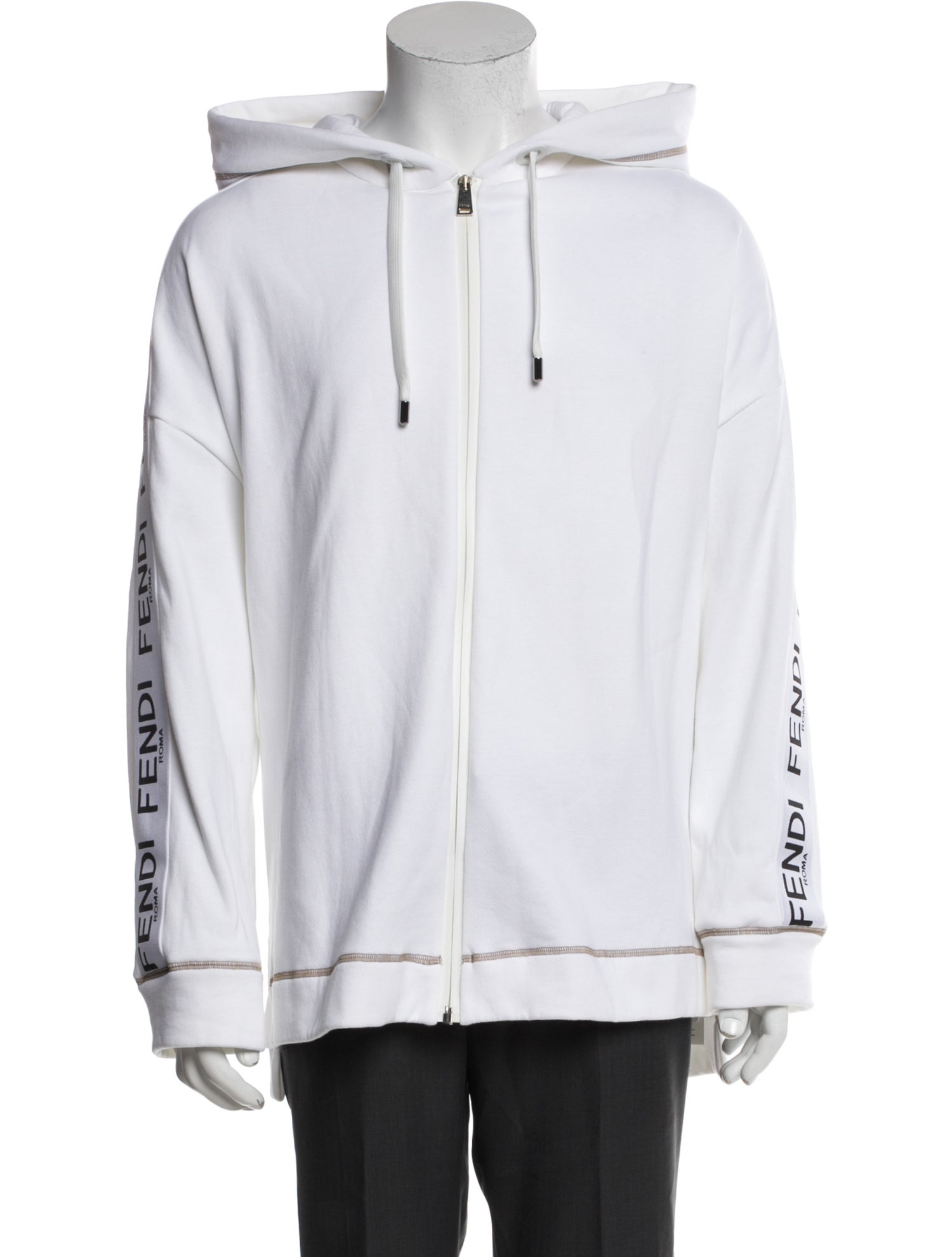 Fendi Graphic Print Crew Neck Hoodie