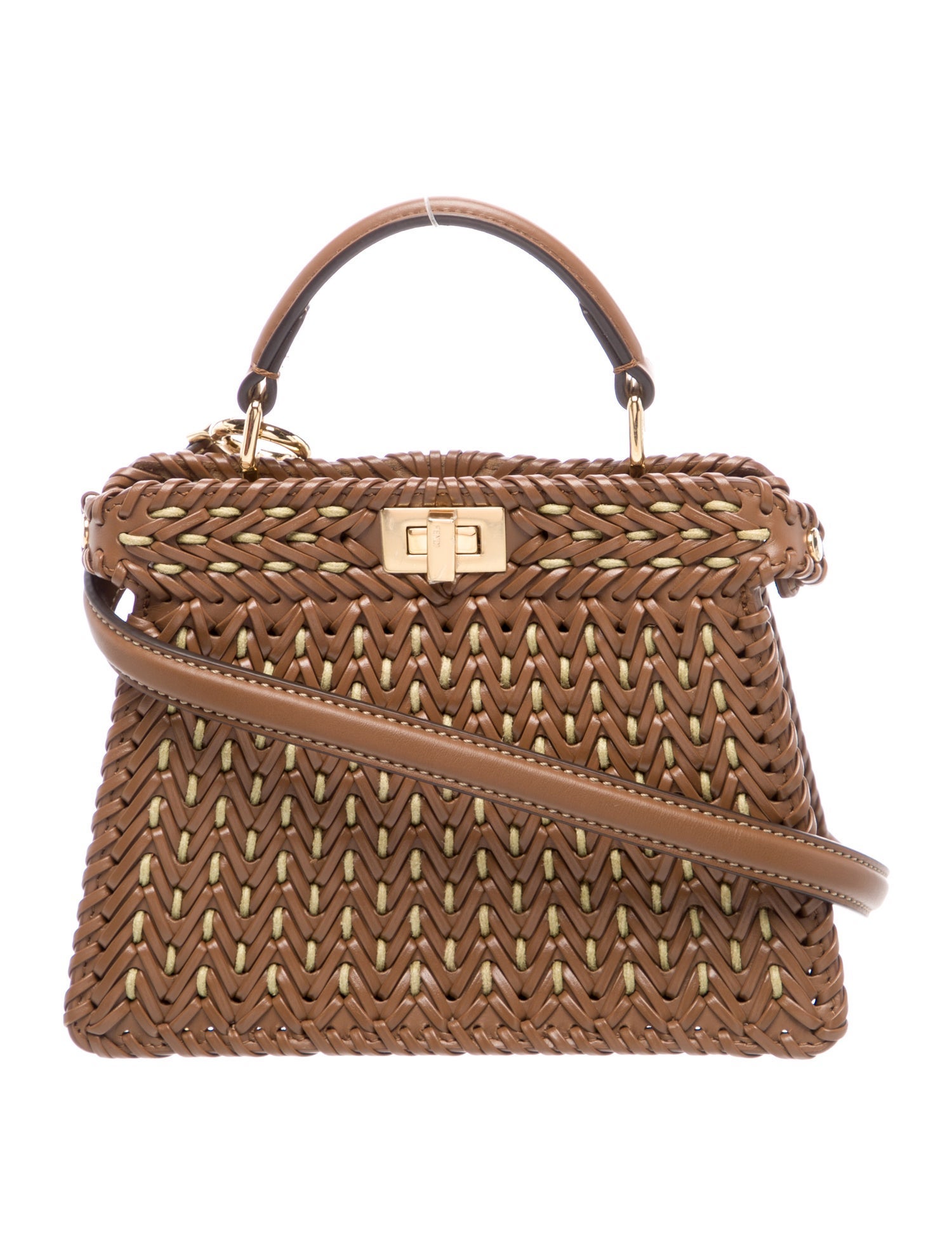 Fendi Leather Peekaboo Petite 2024